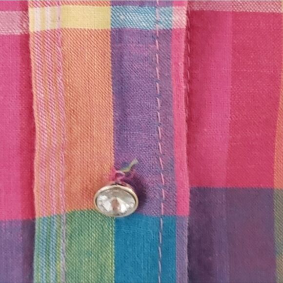 JAK Long sleeved checkered colorful shirt - Picture 7 of 8